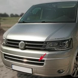 Rajout chrome alu pare choc avant Inox VW T5 TRANSPORTER