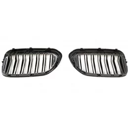 Grilles de calandre pour BMW Série 5 G30 look M5 noire vernie