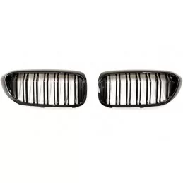 Grilles de calandre pour BMW Série 5 G30 look M5 noire vernie