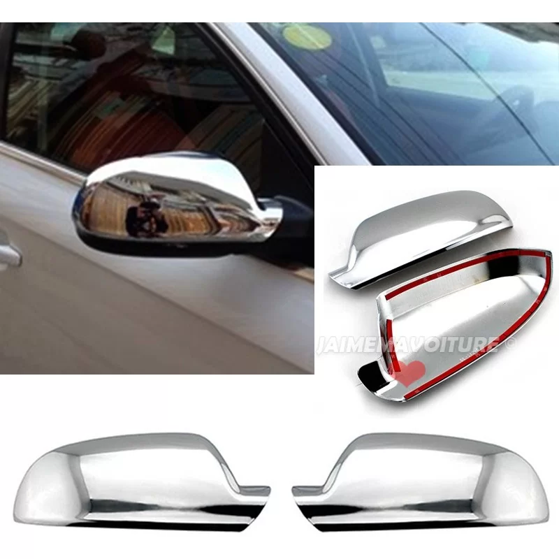 Couvres coques rétroviseurs chrome pour AUDI A3 A4 A5 A6 A8 Q3