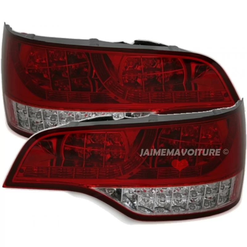 Tail lights for Audi Q7 Red white