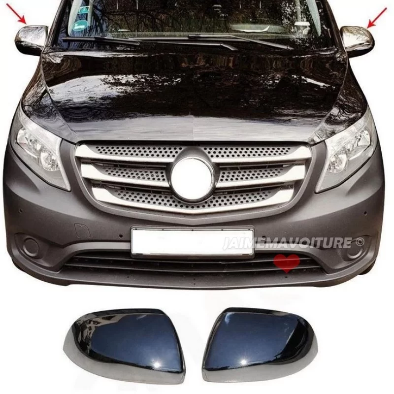 Chrome mirror caps Mercedes V-Class W447 ABS