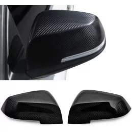 Paire de couvres coques rétroviseur en carbone pour BMW F30