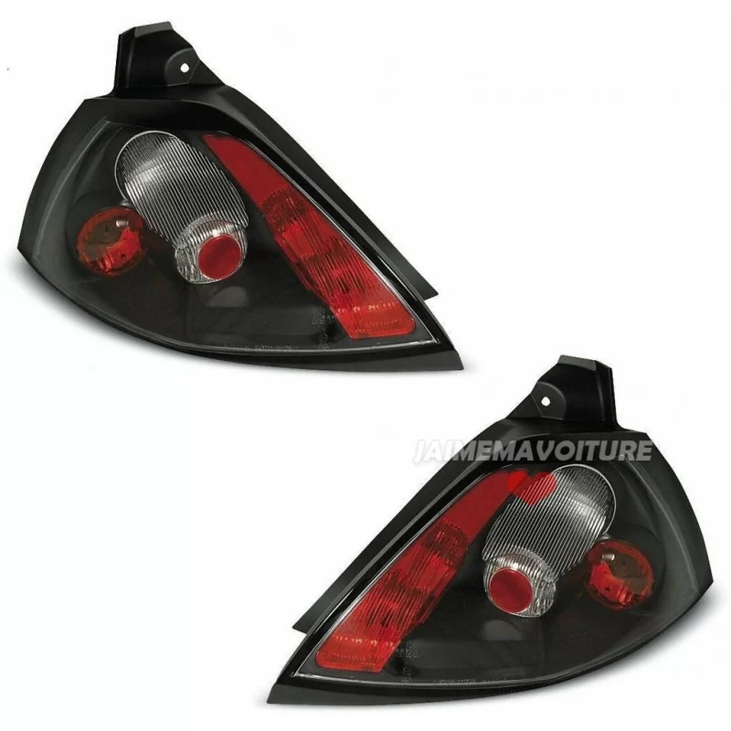 Renault Megane 2 Achterlichten Rood Zwart 2002-2005 Jaimemavoiturett 1 - Jaimemavoiture.fr 