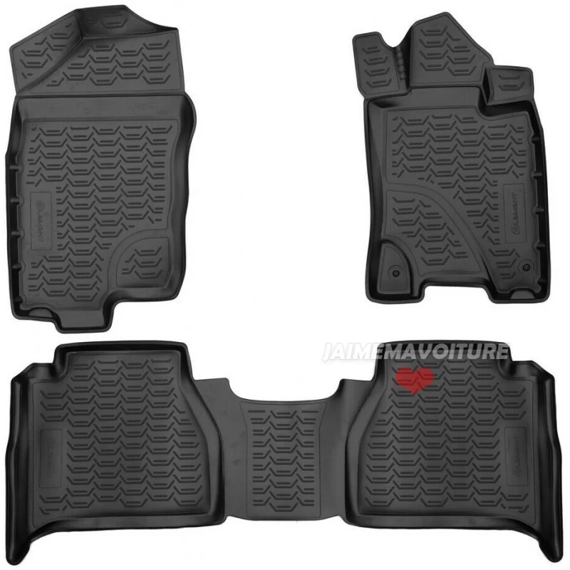 Tapis 3D caoutchouc pour Nissan Navara 2015-2022 D23 