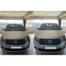 Cáscara espejos cromo aluminio 2 piezas acero inoxidable DACIA SANDERO 2013