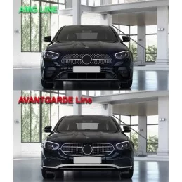 Kühlergrill schwarz/chrom für Mercedes E-Klasse AMG-Paket W213 S213 FACELIFT 2020 2021 2022