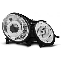 Faros para Mercedes Clase E W211 2006-2009 - cromo