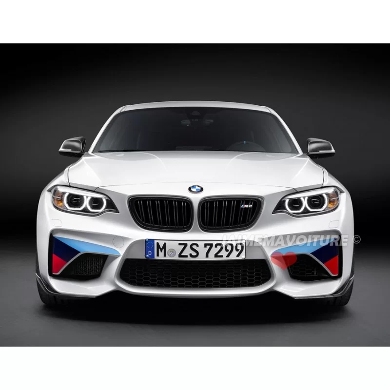 Auto Vorderen Stoßfänger Gitter Niere Glanz Schwarz Racing Grill Für BMW 2  Serie F22 F23 F87 M2 Doppel Lamellen Matte grille Auto 14-18 - AliExpress