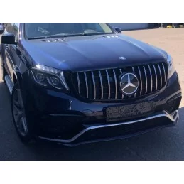 Negro parrilla cromada para Mercedes GLS X166 después de 2016-2019