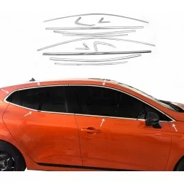 Kromad fönsteromfattning i aluminium Renault Clio 5 - 12 delar