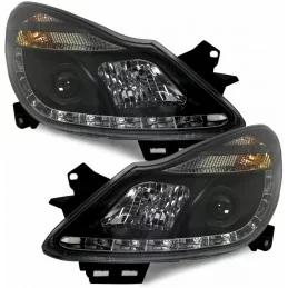 Faros delanteros Opel Corsa D led Sonar negro