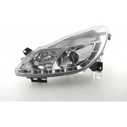 Opel Corsa D front headlights led Sonar Chrome