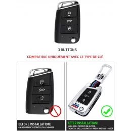 Nyckelfodral till Audi A1 VW Golf 7 Polo Touran T-ROC Tiguan / Skoda / Seat
