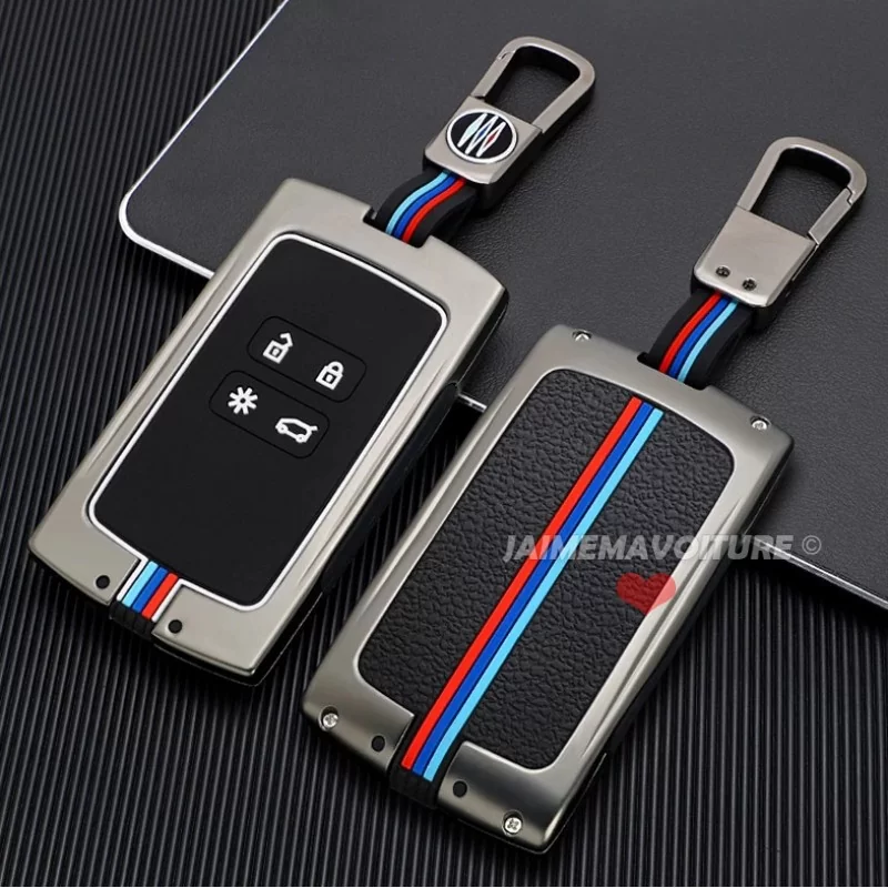 Coque clé,Etui clés de voiture pour Renault Koleos scénic Megane 2