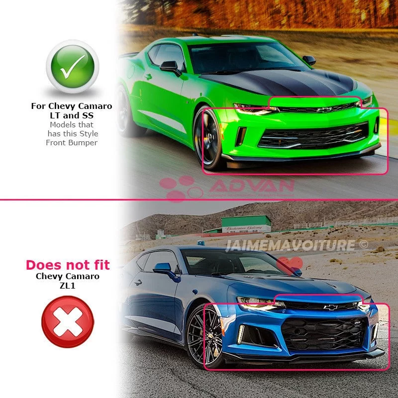 compatibilité du pare-chocs chevrolet camaro zl1