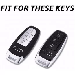 Protection et porte clef pour Audi A3 A4 A5 A6 A7 A8 Q3 Q5 Q7 Q8 TT E-tron