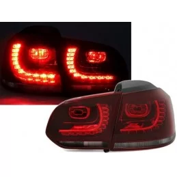 Lights rear led for VW Golf 6 - Look R20 - black