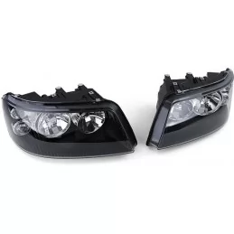 Fari anteriori per VW T5 Transporter Caravelle Multivan Nero 2003-2009 Jaimemavoiturett 5 - Jaimemavoiture.fr 