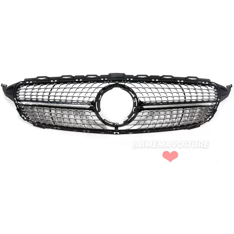 Calandre diamant pour Mercedes Classe C W205 Facelift 2019+