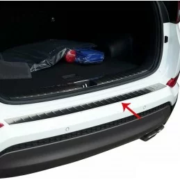 Stainless steel aluminum loading threshold for Hyundai Tucson III Facelift 2018-2020