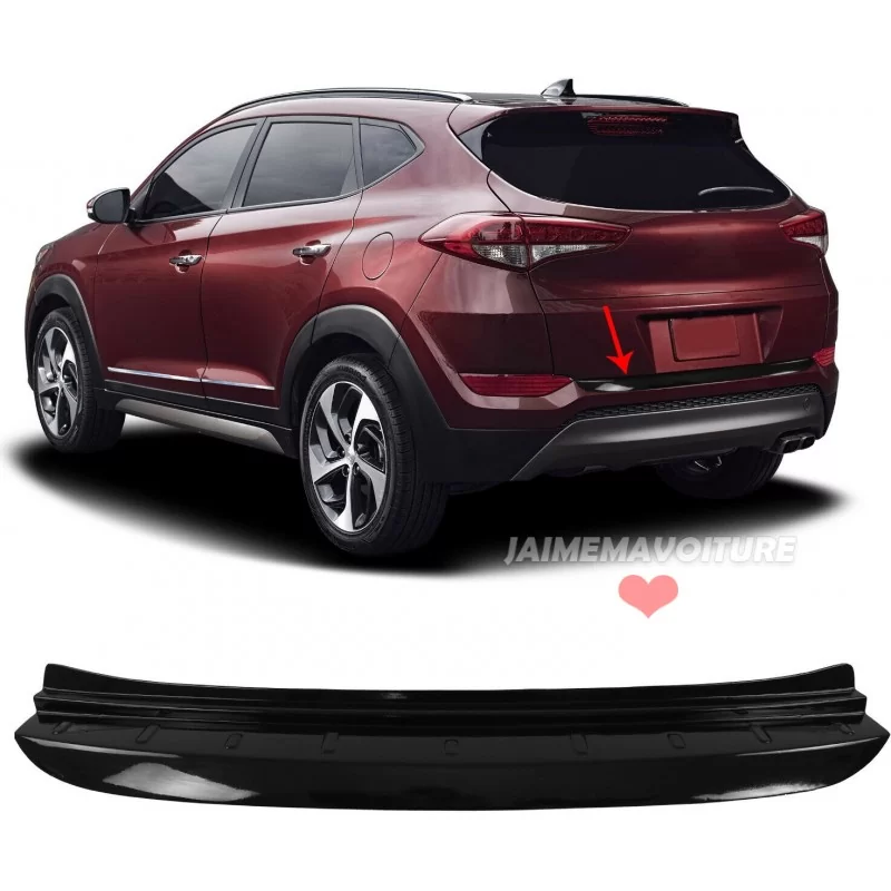 Seuil de chargement noir verni pour Hyundai Tucson III 2015-2018 Seuil de chargement noir verni pour Hyundai Tucson III 2015-2018
