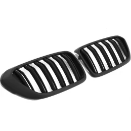 BMW 6-serie GT G32 grill, M6-look - dubbelbalk - mattsvart