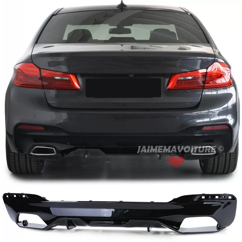 BMW Serie 5 G30 Pack M Performance diffusore paraurti posteriore BMW Serie 5 G30 Pack M Performance diffusore paraurti posteriore