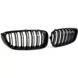 Glossy black double bar grille for BMW 3 Series F30 F31