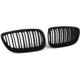 Calandre grille double barre pour BMW Série 3 E92 E93 2006-2010 - Noire mate