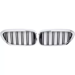 For G30 look black M5 5 series BMW grille painted grids