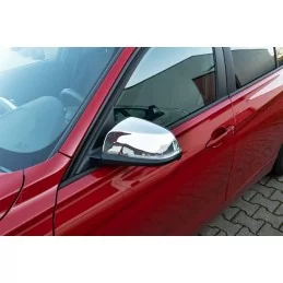 Coques de rétroviseurs chrome alu pour BMW Série 1 et Série 2