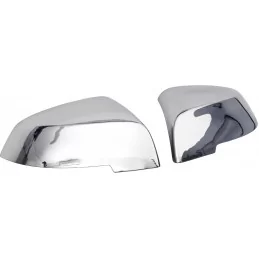 Coques de rétroviseurs chrome alu pour BMW Série 1 et Série 2