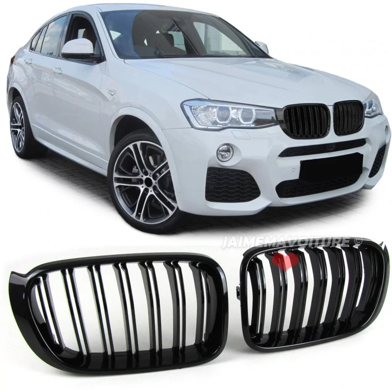 BMW X3 F25 grill 2014-2017 BMW X4 M Matt svart BMW X3 F25 grill 2014-2017 BMW X4 M Matt svart