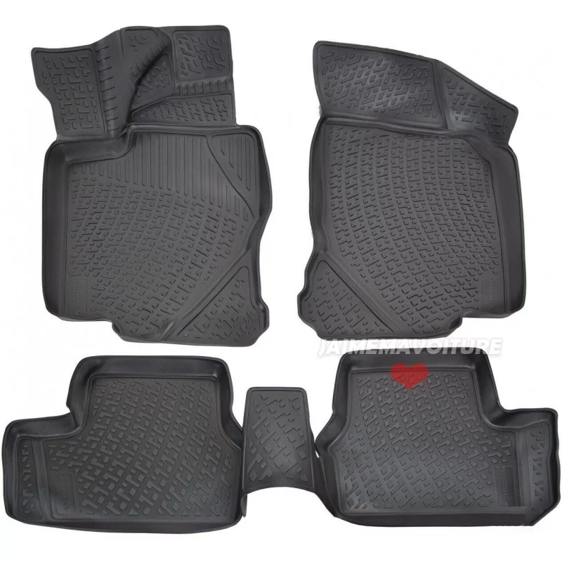 Tapis 3D caoutchouc pour Fiat 500 X Tapis 3D caoutchouc pour Fiat 500 X