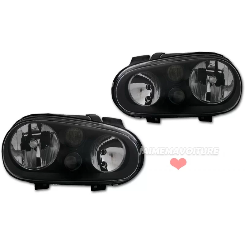 Golf 4 zwarte koplamp