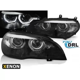 Phare avant angel eyes led xenon BMW X5 E70 2007 2008 2009 2010