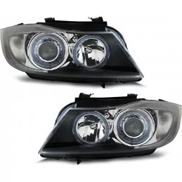 Front headlights angel eyes for BMW E90 E91