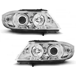 Faros delanteros angel eyes CCFL para BMW E90 + E91