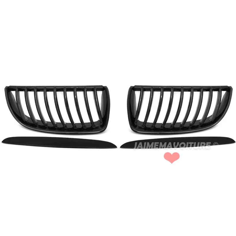 Grille de calandre pour BMW Série 3 E90 noire vernie 2005-2008 Grille de calandre pour BMW Série 3 E90 noire vernie 2005-2008
