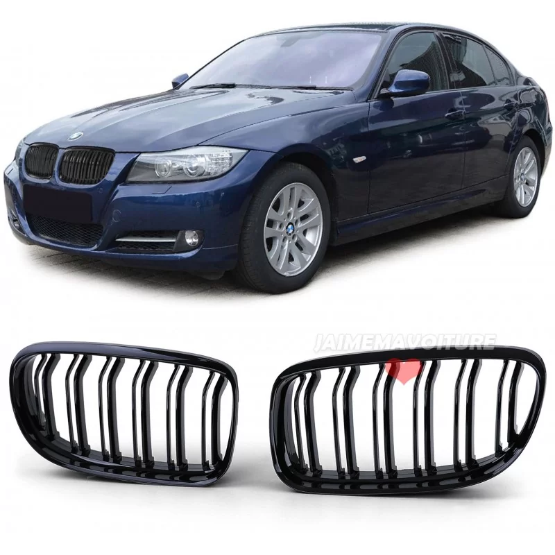 Kühlergrill BMW E90 E91 3er Serie Doppelstrich Aussehen Pack M 2008-2011