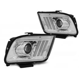 Phare avant led pour Ford Mustang 2005-2009 - Chrome