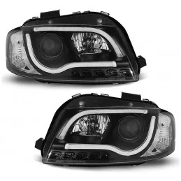 Zwarte Audi A3 LED tuning koplamp