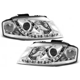 Led for Audi A3 front headlights chrome