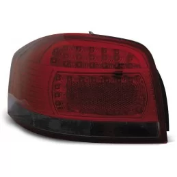 Pilotos traseros led para Audi A3 8P rojo ahumado