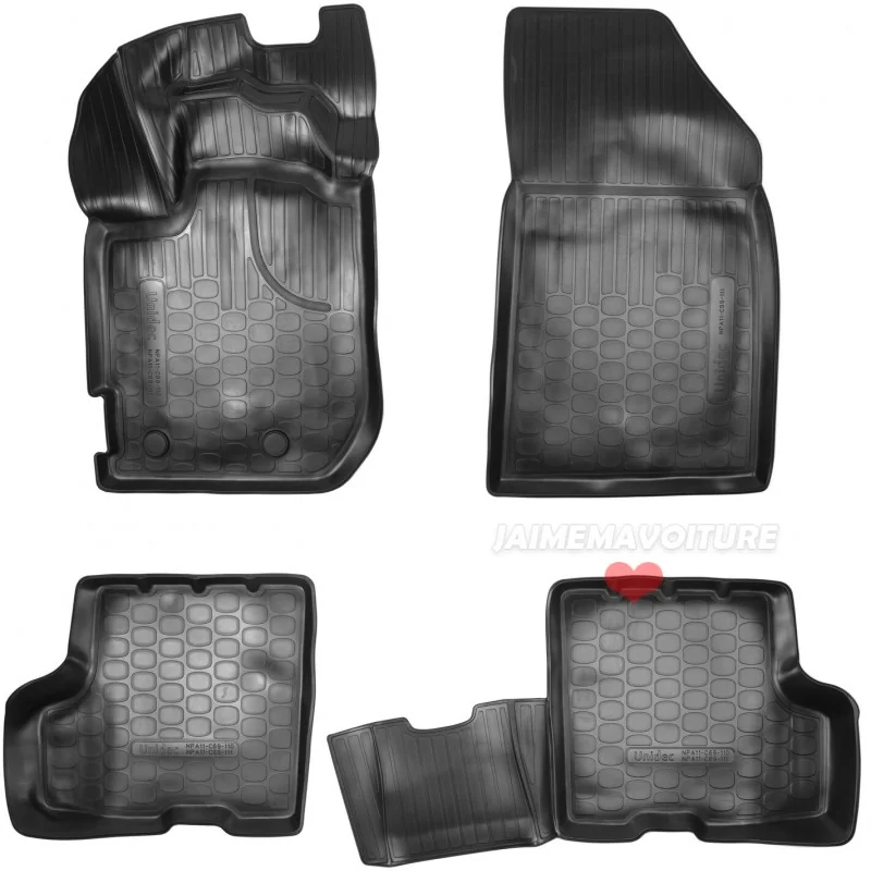 Alfombra de goma 3D para Dacia Duster 4WD 2018-2024 Alfombra de goma 3D para Dacia Duster 4WD 2018-2024