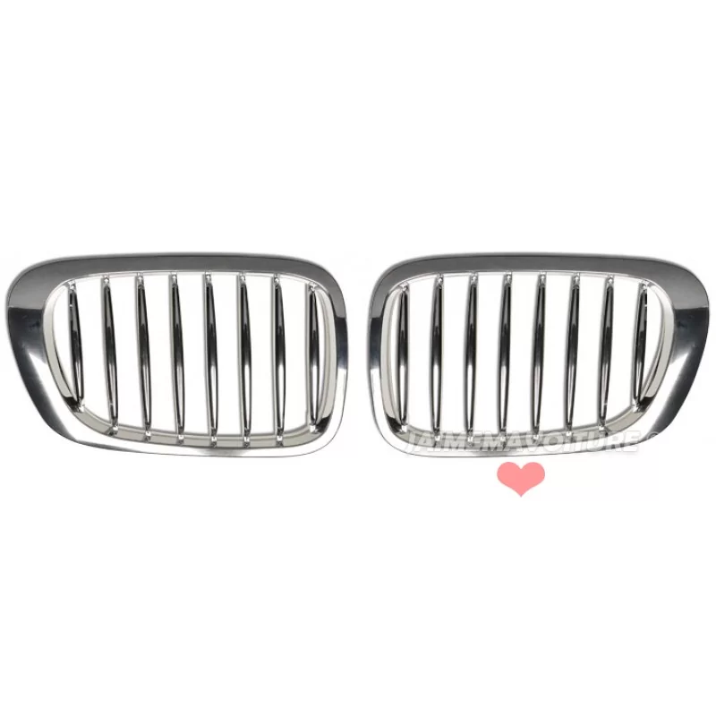 Calandre pour BMW E46 Coupé cabriolet 99-03 Chrome