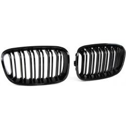 Parrillas para BMW Serie 1 2011-2015 - Doble barra negra mate