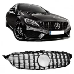 Grille calandre noire panamericana Mercedes classe C 2014 2015 2016 2017 2018