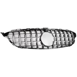GT-grill till Mercedes C-klass W205 AMG 2014-2018 - Med kamerahål